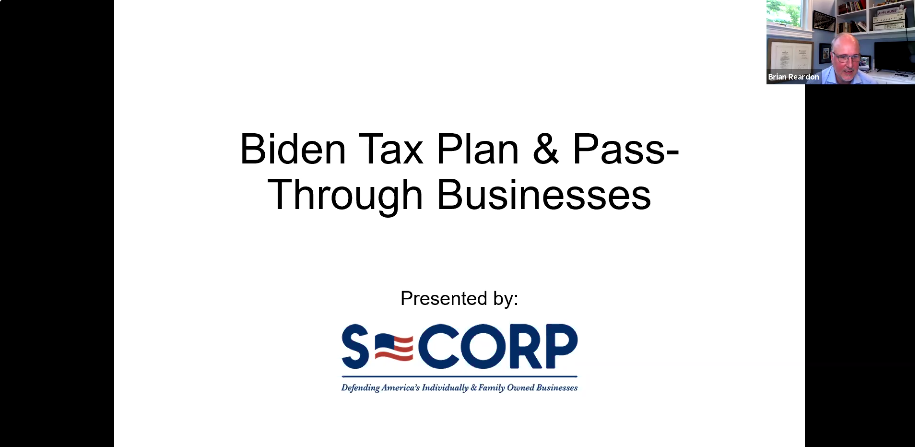 Webinar Recap: Biden Tax Plan and Pass-Through Businesses - The S ...